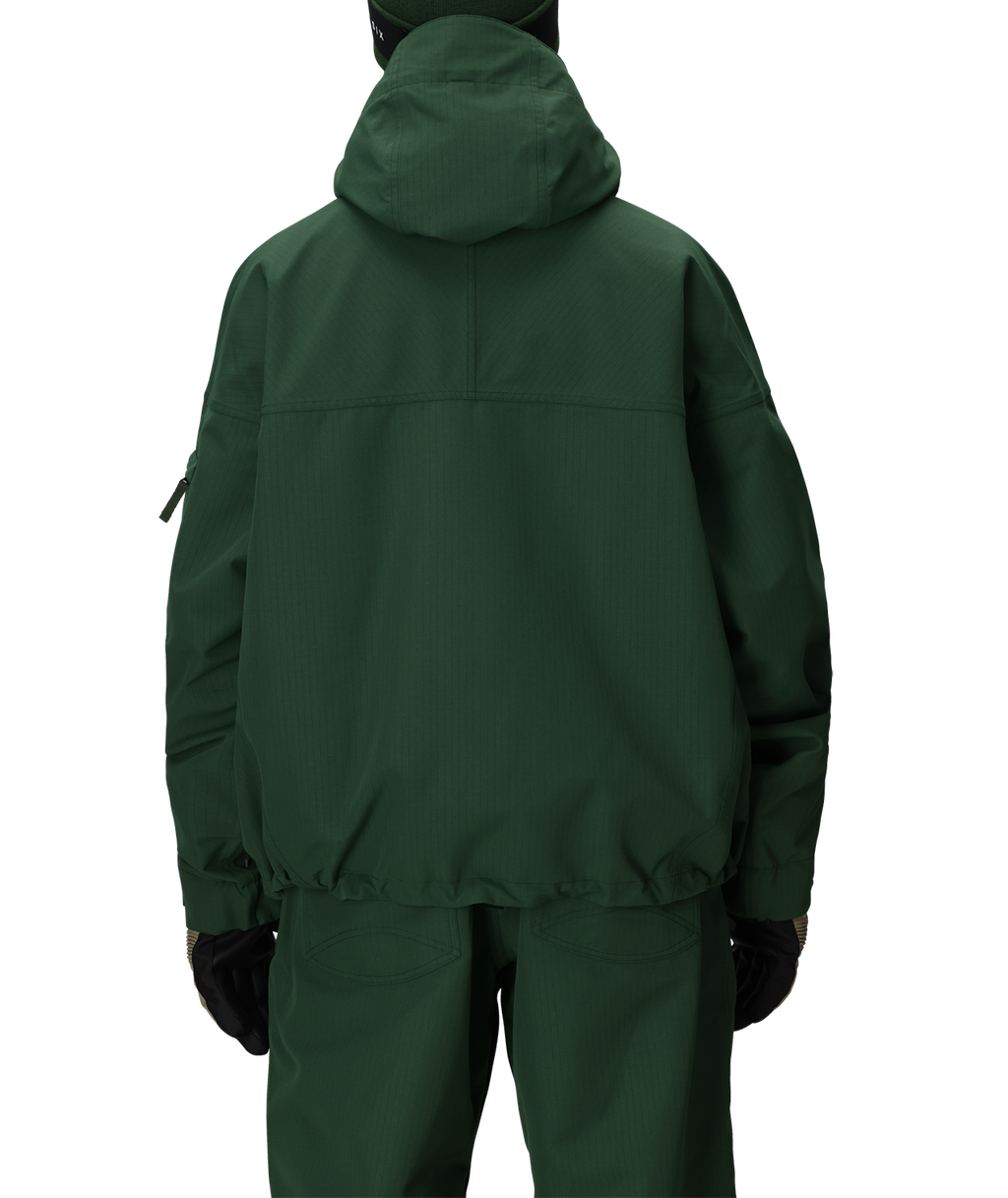 MENS DOJO SHELL JACKET - MOSS GREEN RIPSTOP