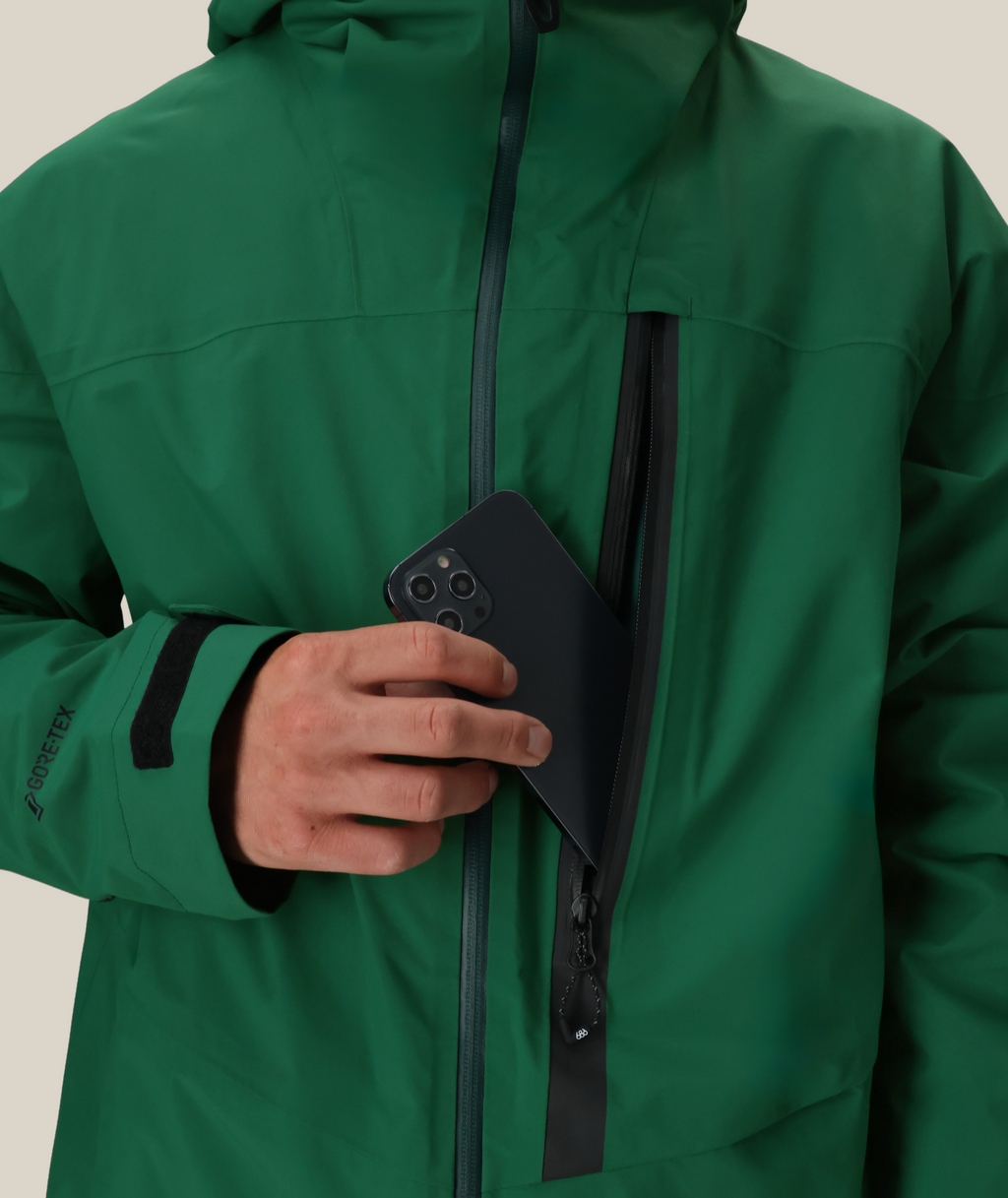 MENS GORE-TEX GT THERMAGRAPH® JACKET - EMERALD GREEN