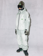 MENS 686 HUF DOUBLE H SHELL JACKET - HUF GREEN COLORBLOCK