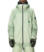 MENS 686 HUF DOUBLE H SHELL JACKET - HUF GREEN COLORBLOCK