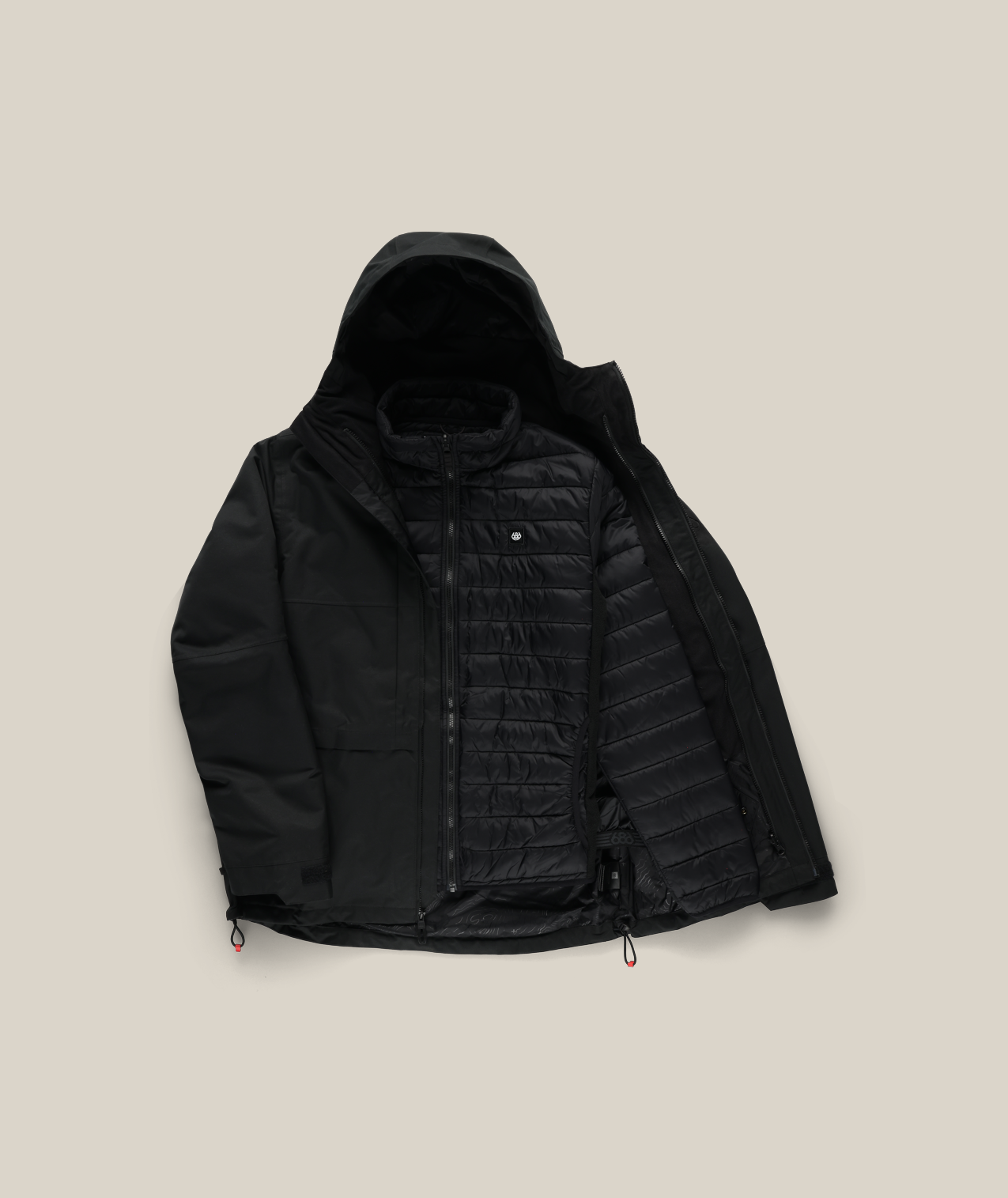 MENS SMARTY® 3-IN-1 FORM™ JACKET - BLACK