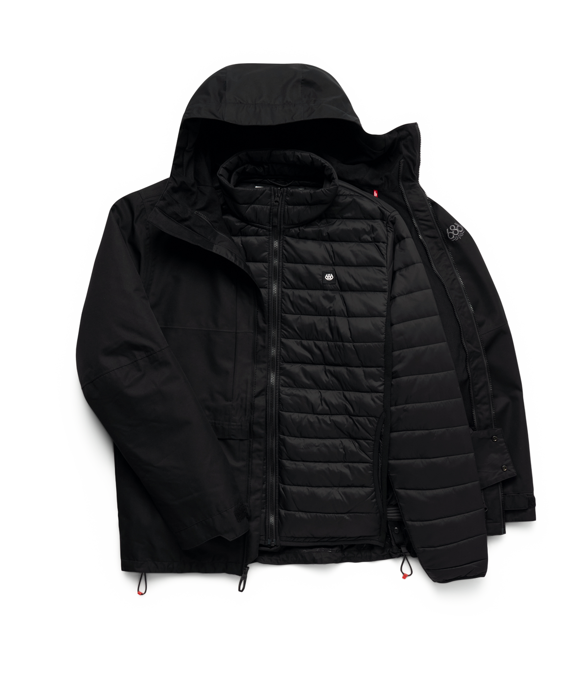 MENS SMARTY® 3-IN-1 FORM™ JACKET - BLACK