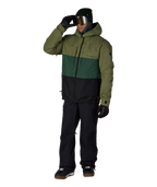 MENS SMARTY® 3-IN-1 FORM™ JACKET - FATIGUE GREEN COLORBLOCK