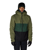 MENS SMARTY® 3-IN-1 FORM™ JACKET - FATIGUE GREEN COLORBLOCK