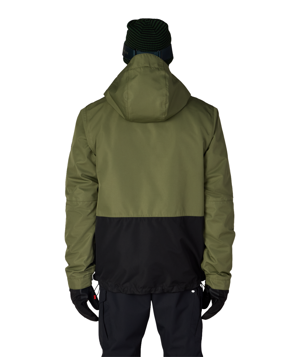 MENS SMARTY® 3-IN-1 FORM™ JACKET - FATIGUE GREEN COLORBLOCK