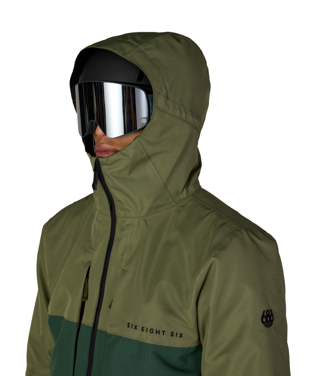 MENS SMARTY® 3-IN-1 FORM™ JACKET - FATIGUE GREEN COLORBLOCK