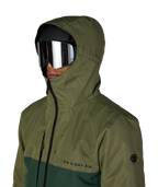 MENS SMARTY® 3-IN-1 FORM™ JACKET - FATIGUE GREEN COLORBLOCK