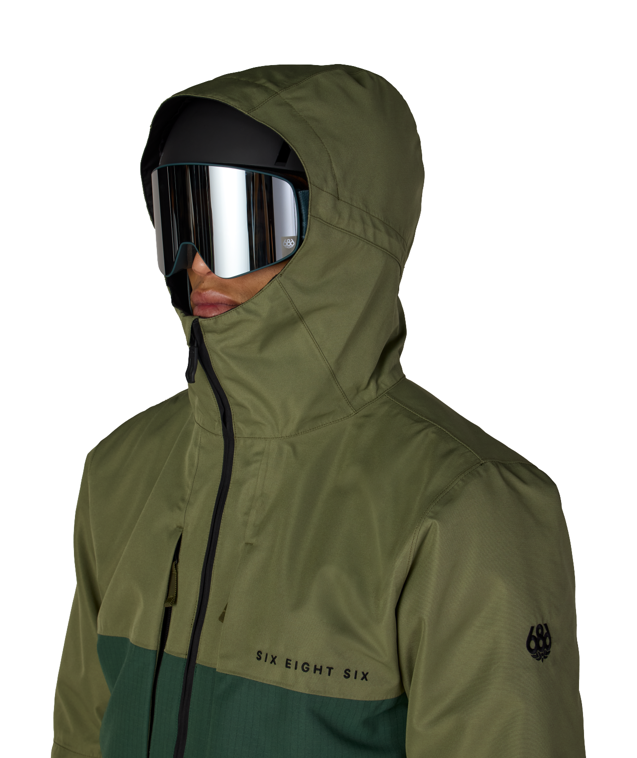 MENS SMARTY® 3-IN-1 FORM™ JACKET - FATIGUE GREEN COLORBLOCK