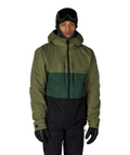 MENS SMARTY® 3-IN-1 FORM™ JACKET - FATIGUE GREEN COLORBLOCK