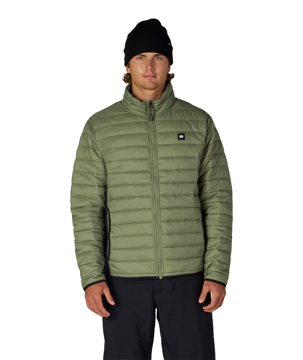 MENS SMARTY® 3-IN-1 FORM™ JACKET - FATIGUE GREEN COLORBLOCK