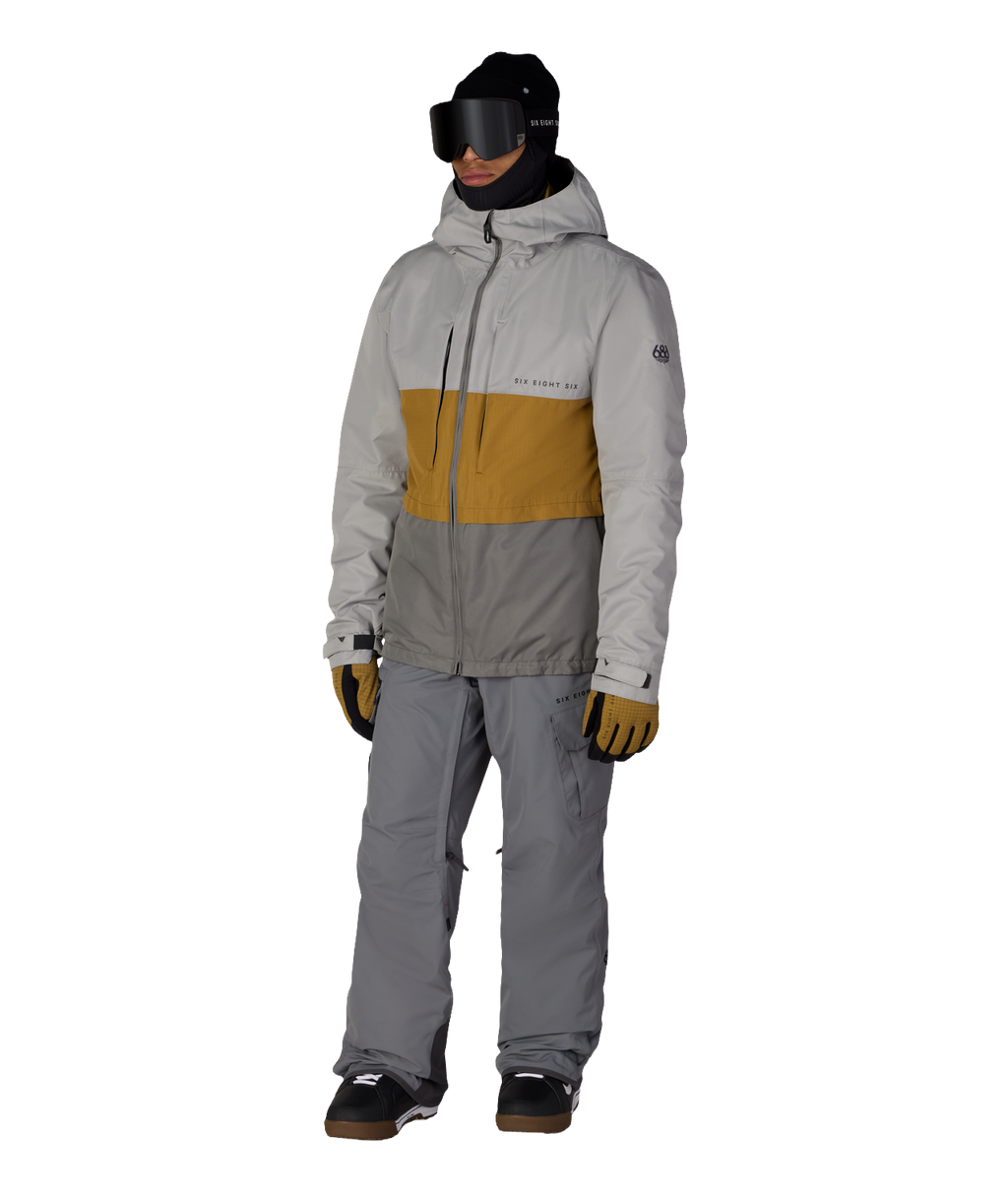 MENS SMARTY® 3-IN-1 FORM™ JACKET - LIGHT GREY COLORBLOCK