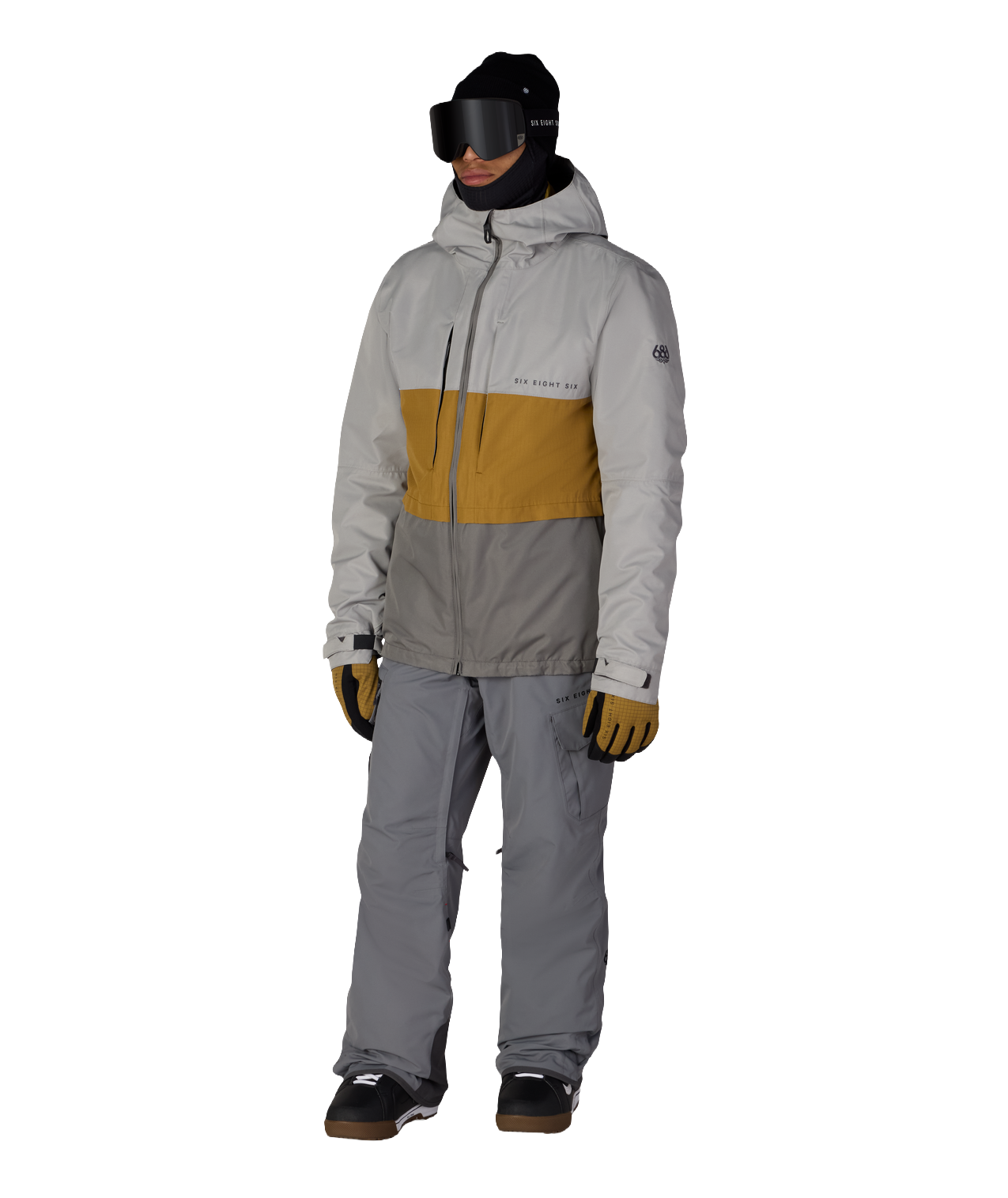 MENS SMARTY® 3-IN-1 FORM™ JACKET - LIGHT GREY COLORBLOCK