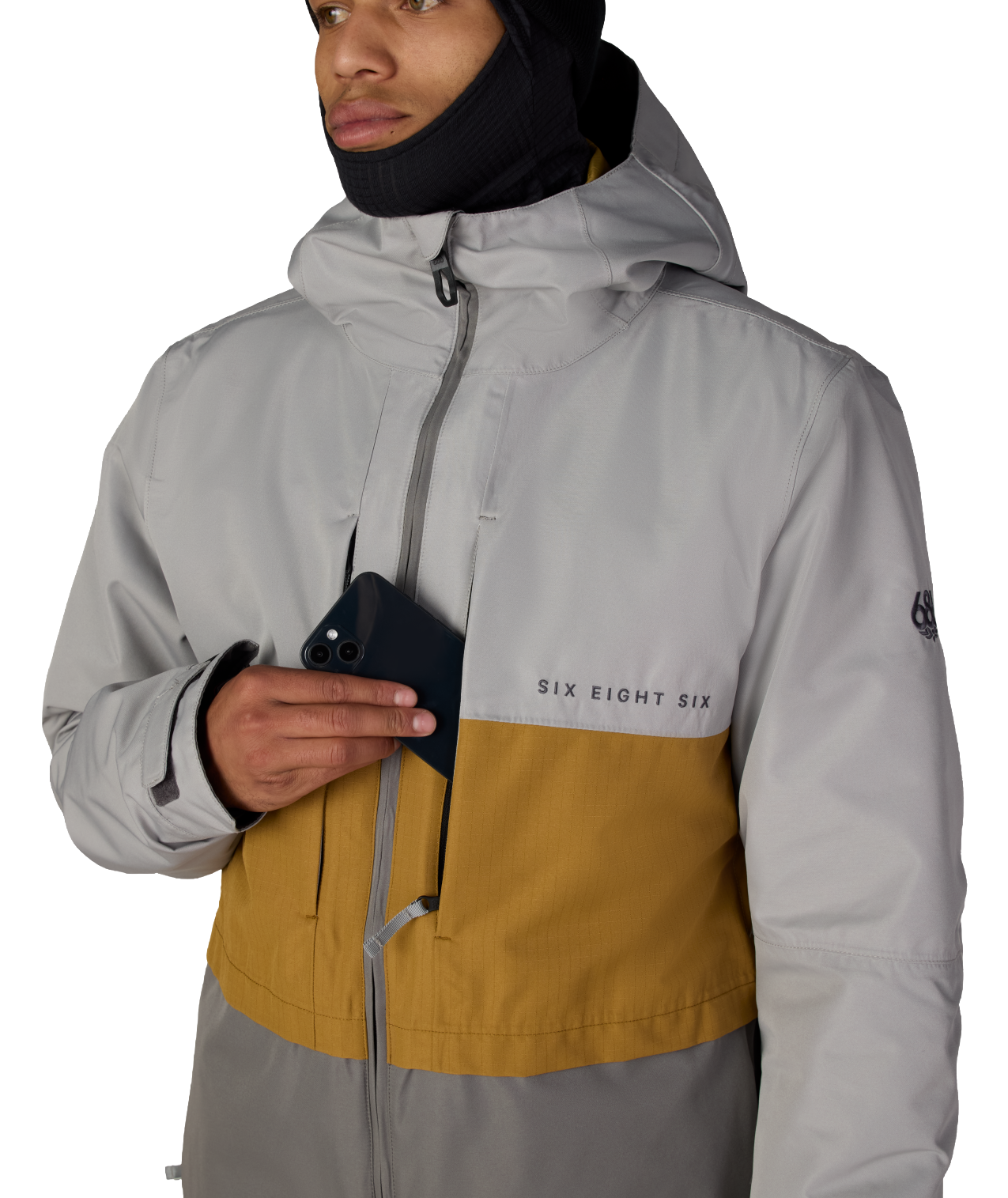 MENS SMARTY® 3-IN-1 FORM™ JACKET - LIGHT GREY COLORBLOCK