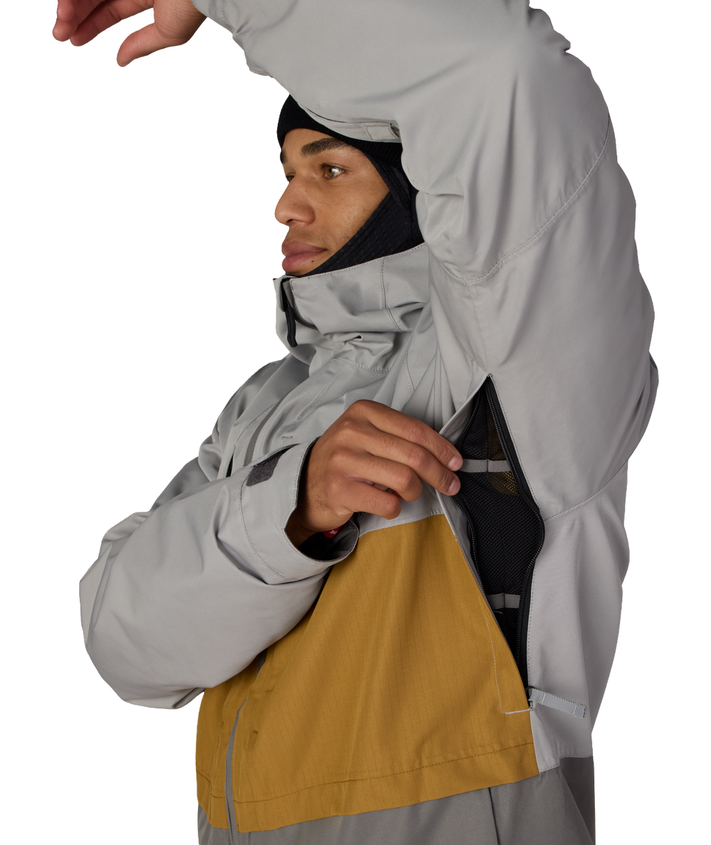 MENS SMARTY® 3-IN-1 FORM™ JACKET - LIGHT GREY COLORBLOCK