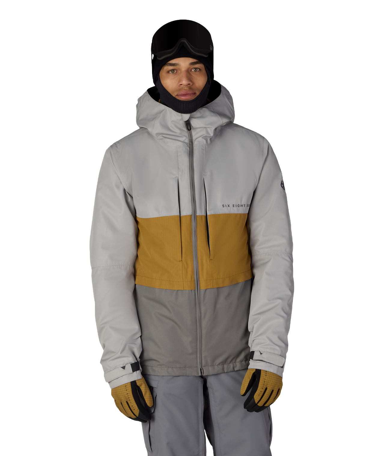 MENS SMARTY® 3-IN-1 FORM™ JACKET - LIGHT GREY COLORBLOCK