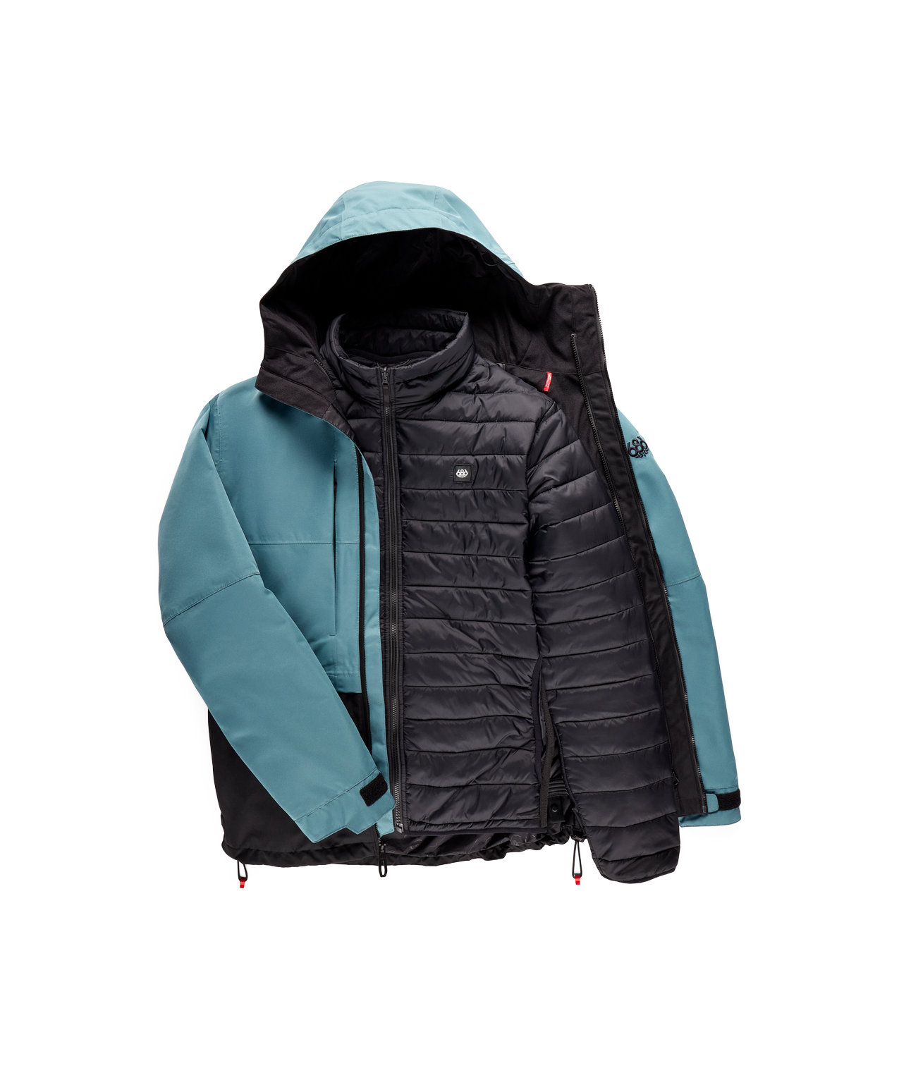 MENS SMARTY® 3-IN-1 FORM™ JACKET - PALE FIRN COLORBLOCK