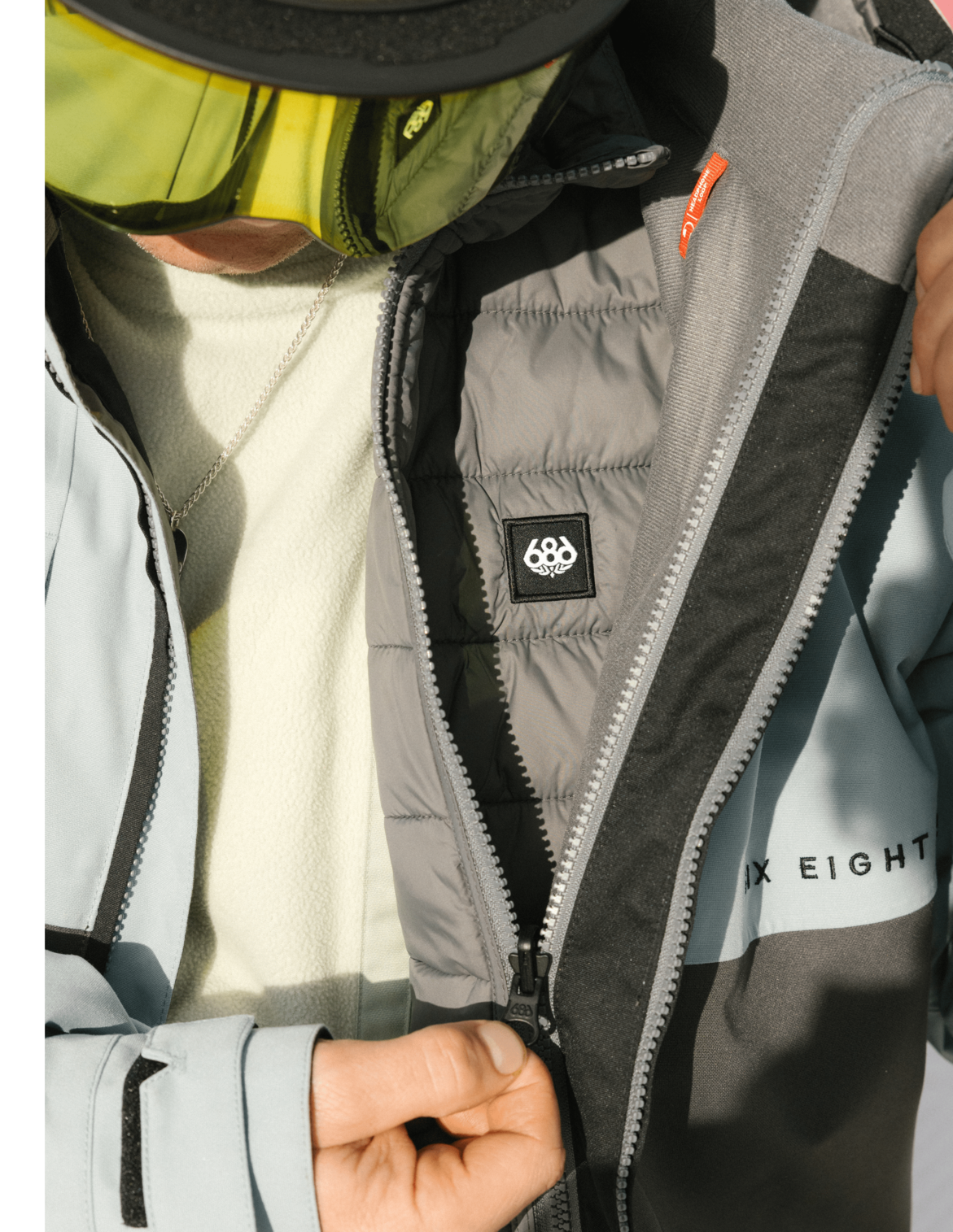 MENS SMARTY® 3-IN-1 FORM™ JACKET - WHITE COLORBLOCK