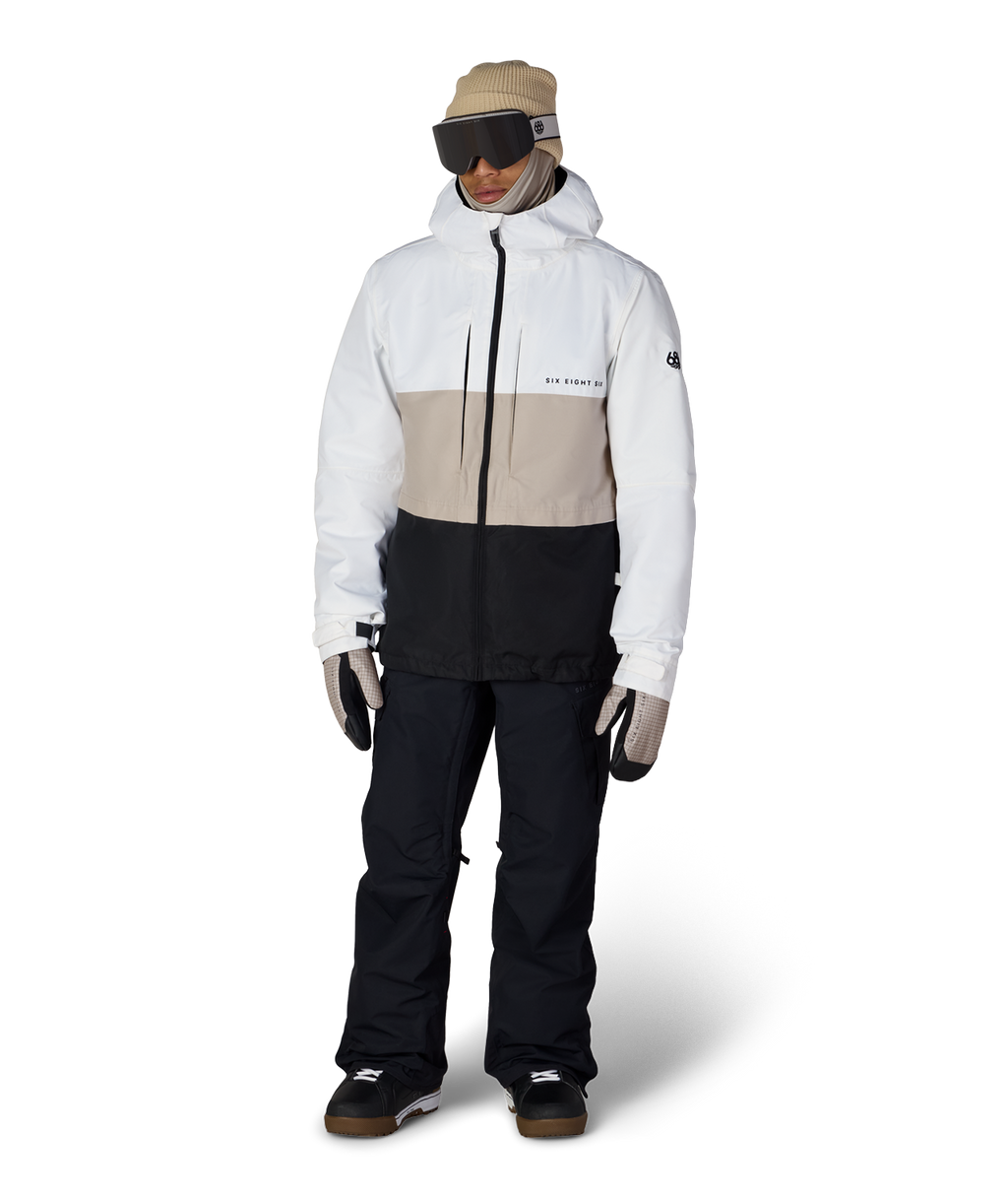 MENS SMARTY® 3-IN-1 FORM™ JACKET - WHITE COLORBLOCK