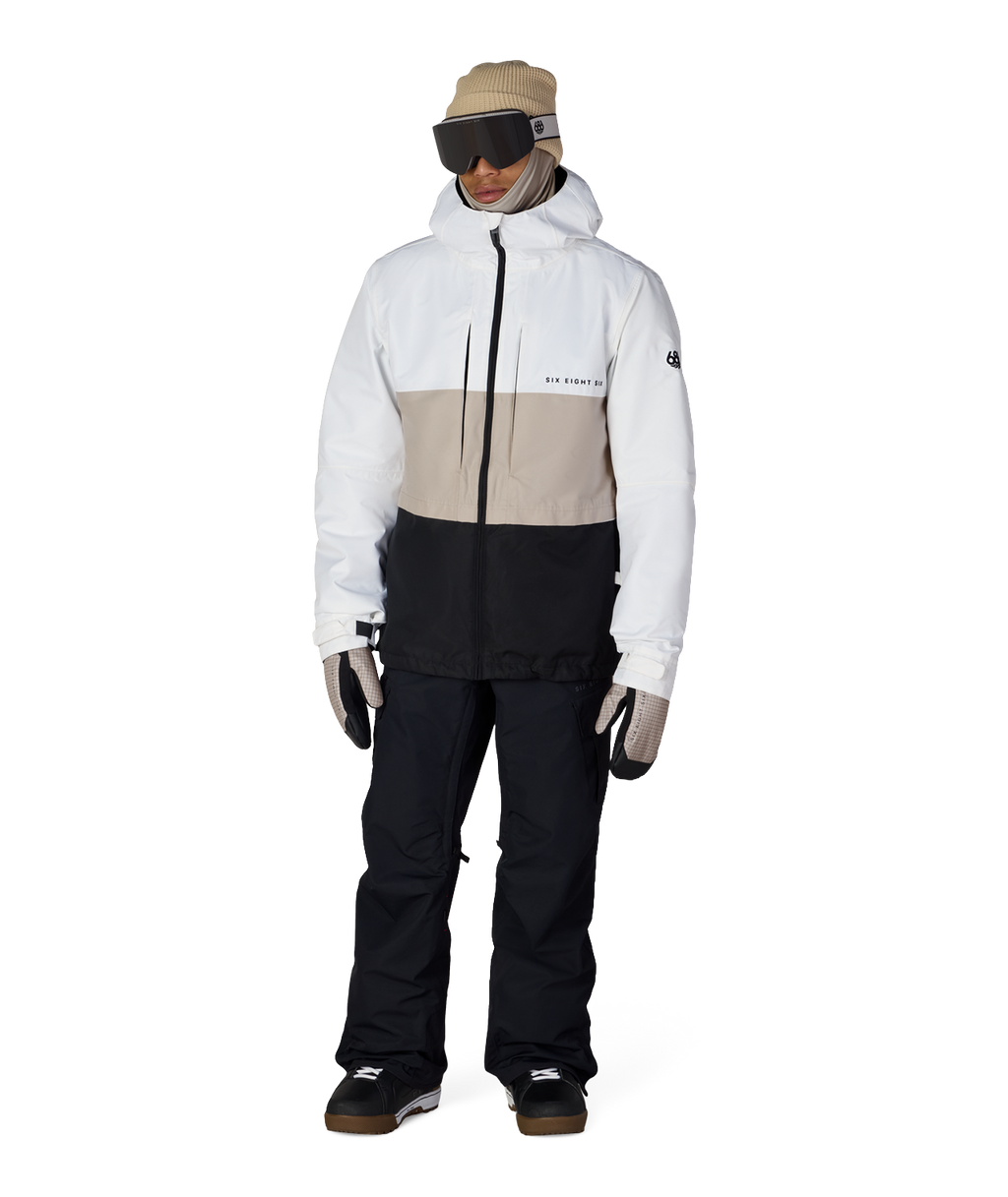 MENS SMARTY® 3-IN-1 FORM™ JACKET - WHITE COLORBLOCK