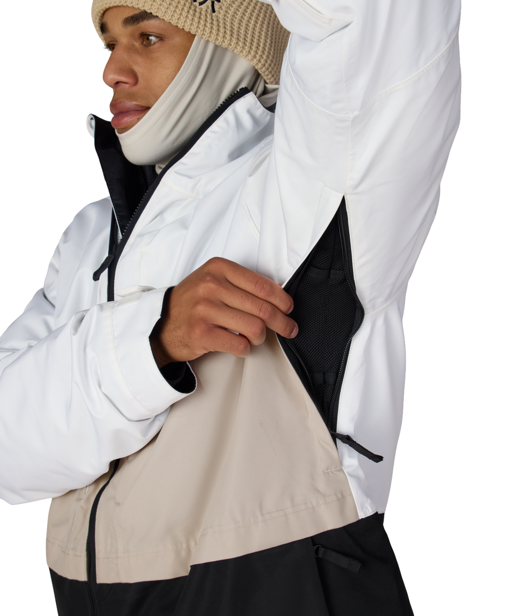 MENS SMARTY® 3-IN-1 FORM™ JACKET - WHITE COLORBLOCK