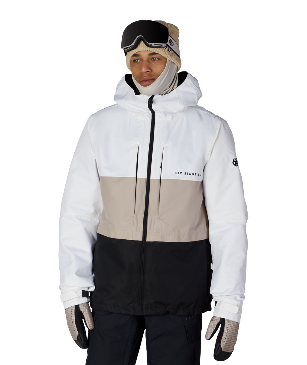 MENS SMARTY® 3-IN-1 FORM™ JACKET - WHITE COLORBLOCK