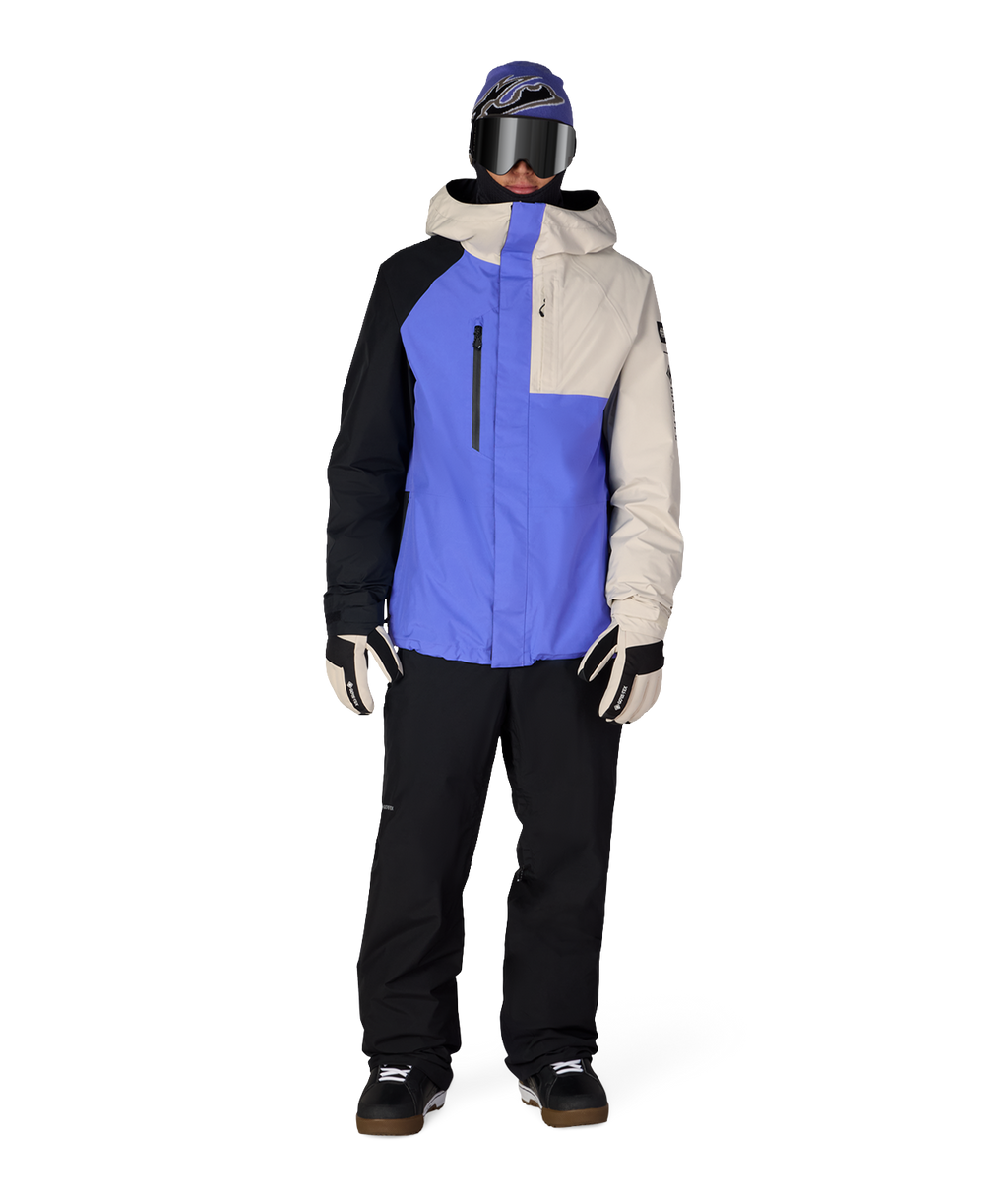 MENS GORE-TEX CORE SHELL JACKET - ALPENGLOW BLUE COLORBLOCK