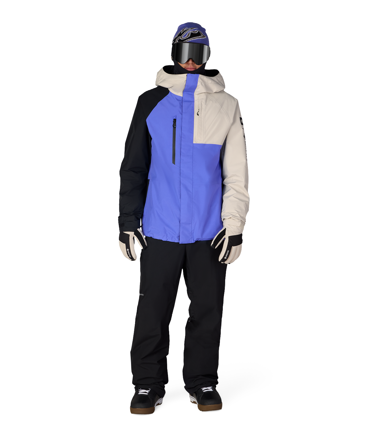 MENS GORE-TEX CORE SHELL JACKET - ALPENGLOW BLUE COLORBLOCK