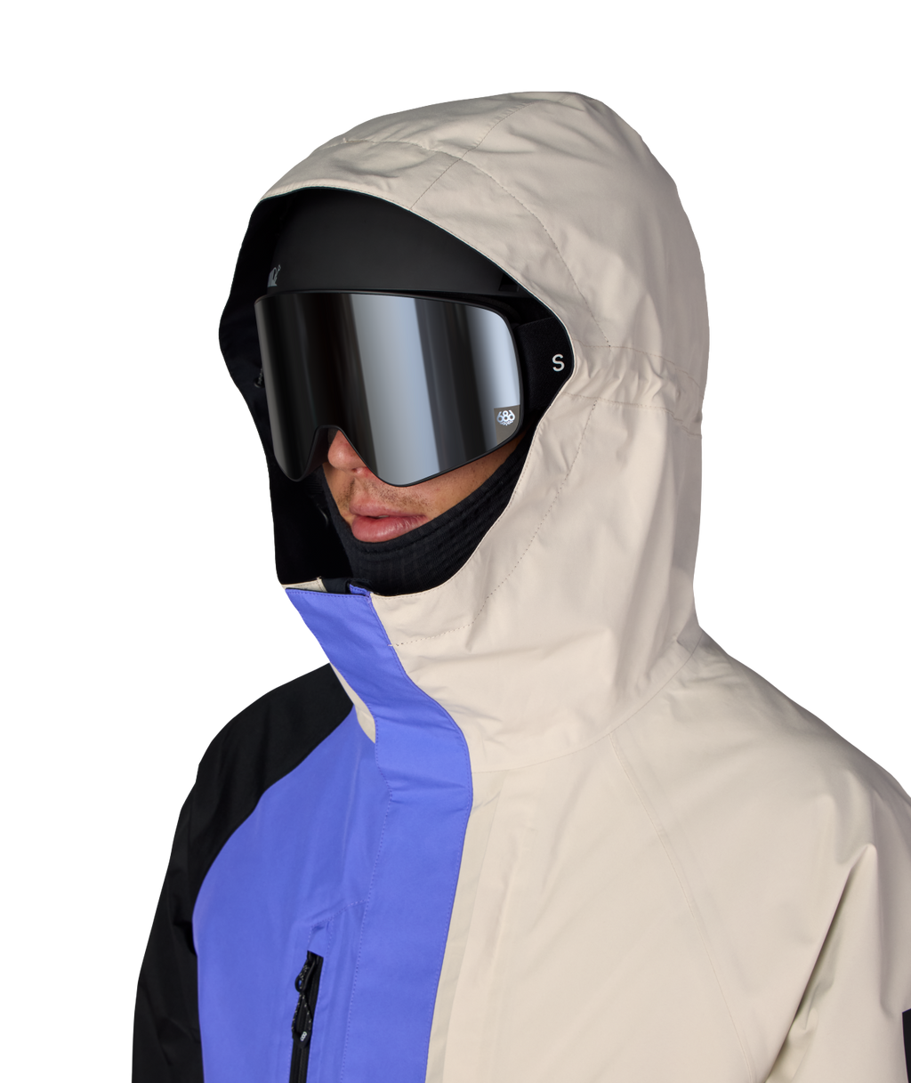 MENS GORE-TEX CORE SHELL JACKET - ALPENGLOW BLUE COLORBLOCK