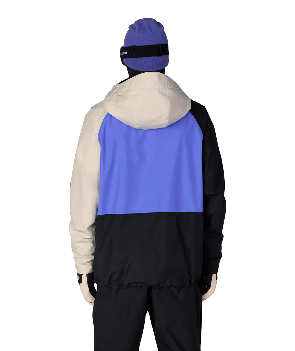 MENS GORE-TEX CORE SHELL JACKET - ALPENGLOW BLUE COLORBLOCK