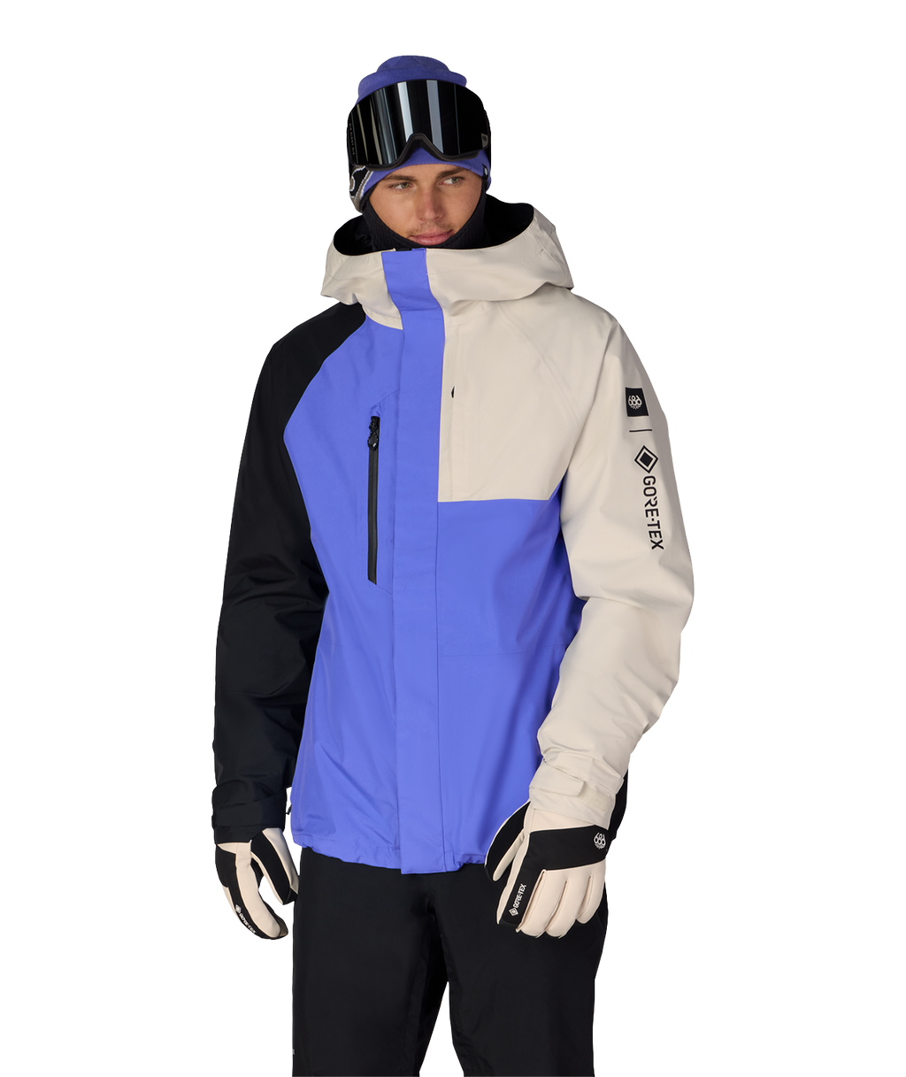 MENS GORE-TEX CORE SHELL JACKET - ALPENGLOW BLUE COLORBLOCK