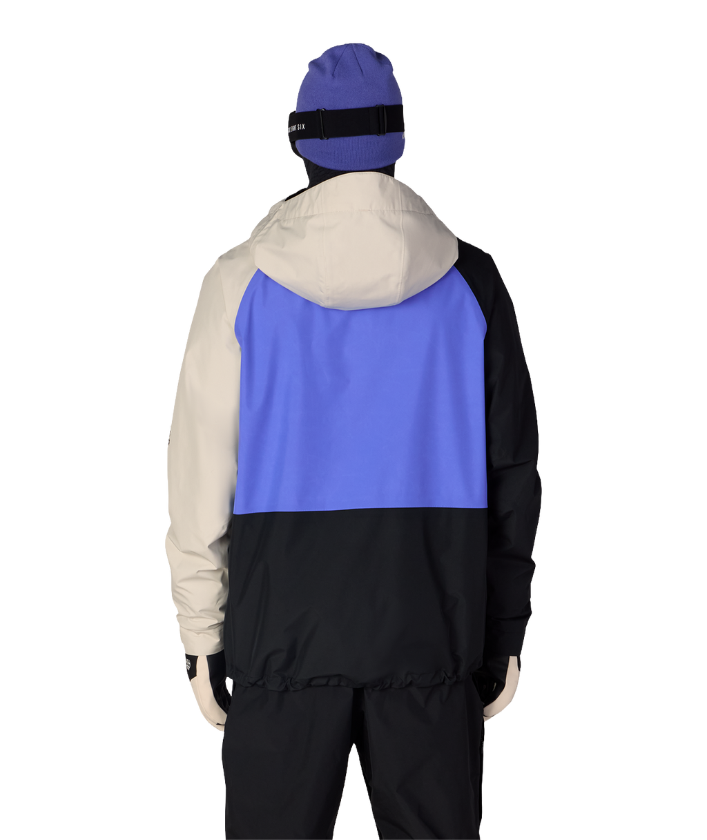 MENS GORE-TEX CORE SHELL JACKET - ALPENGLOW BLUE COLORBLOCK