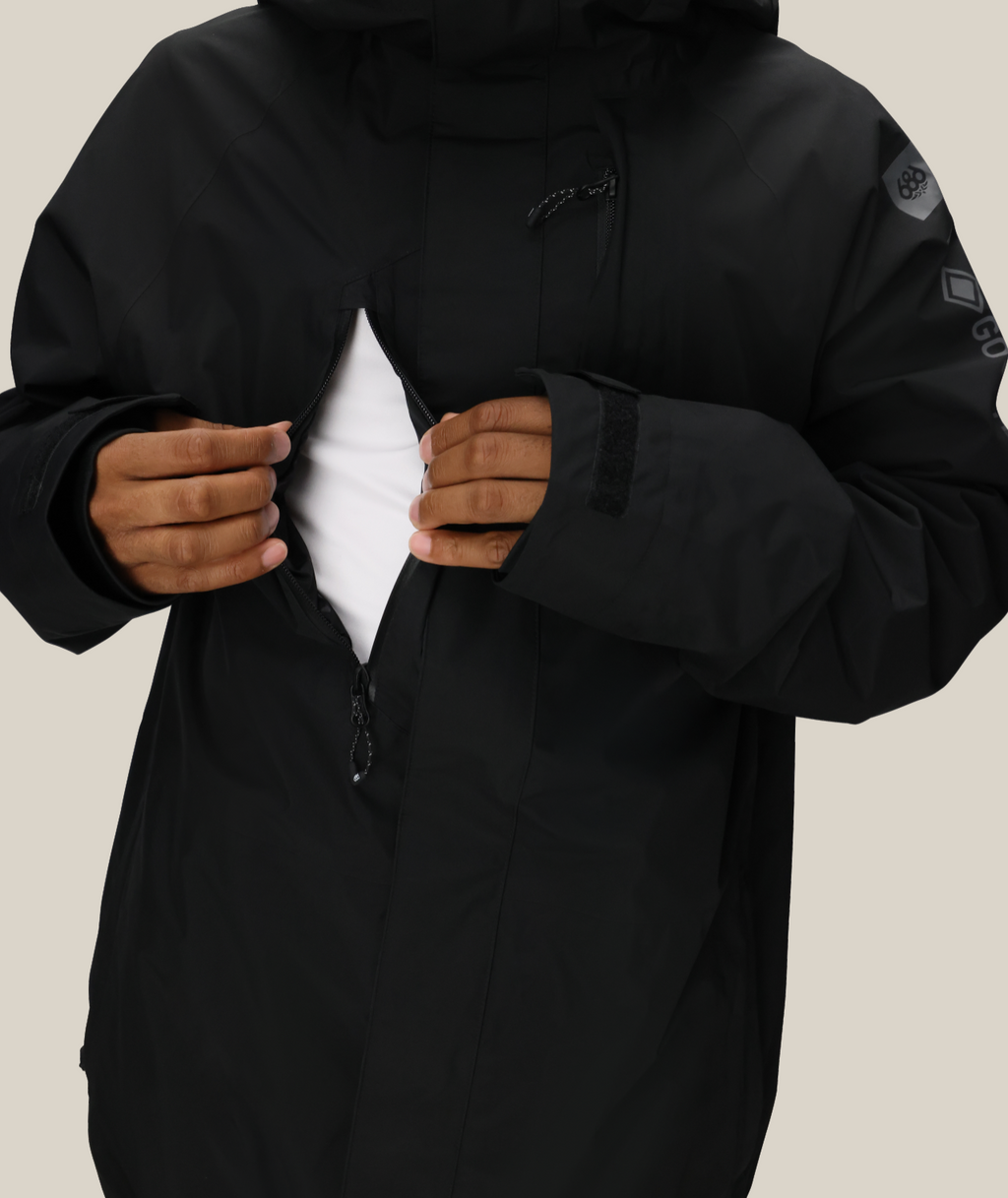 MENS GORE-TEX CORE SHELL JACKET - BLACK