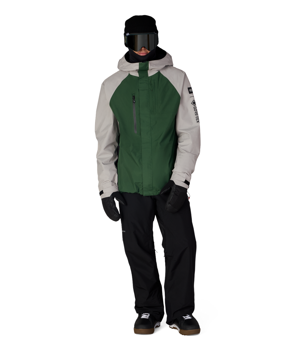 MENS GORE-TEX CORE SHELL JACKET - LIGHT GREY COLORBLOCK