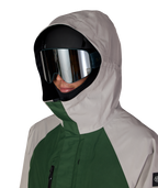 MENS GORE-TEX CORE SHELL JACKET - LIGHT GREY COLORBLOCK