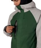 MENS GORE-TEX CORE SHELL JACKET - LIGHT GREY COLORBLOCK