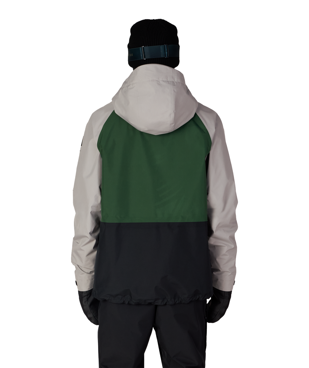 MENS GORE-TEX CORE SHELL JACKET - LIGHT GREY COLORBLOCK
