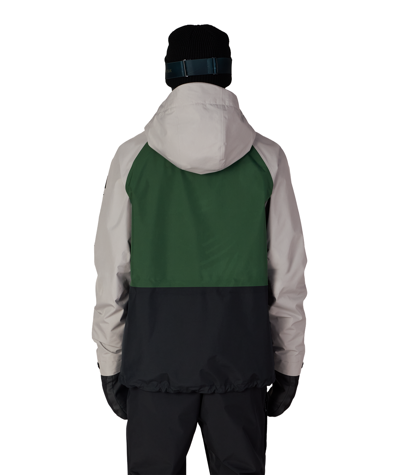 MENS GORE-TEX CORE SHELL JACKET - LIGHT GREY COLORBLOCK