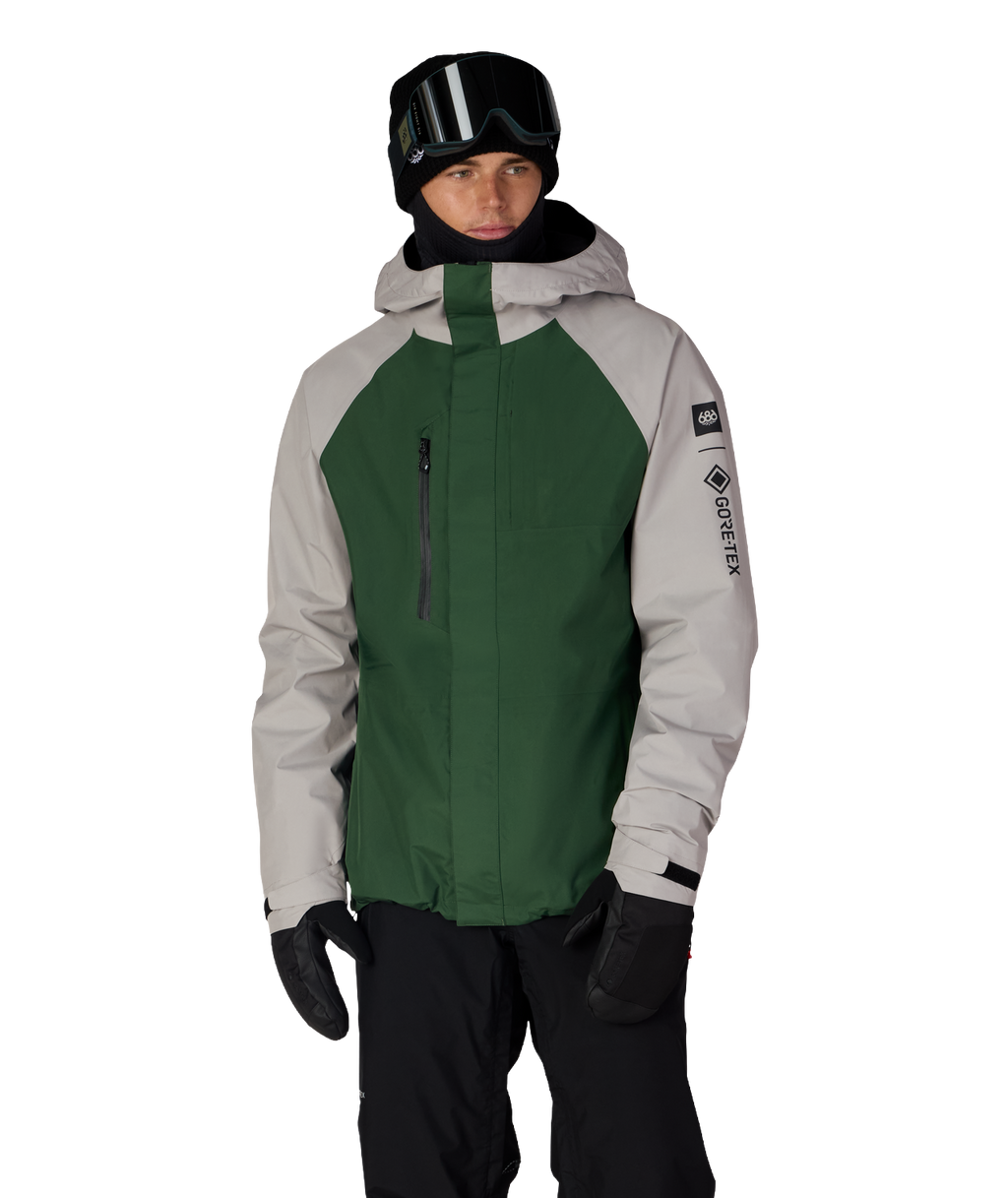 MENS GORE-TEX CORE SHELL JACKET - LIGHT GREY COLORBLOCK
