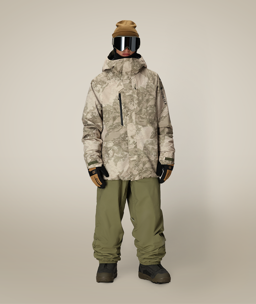 MENS GORE-TEX CORE SHELL JACKET - LIMESTONE HEMISPHERE PRINT