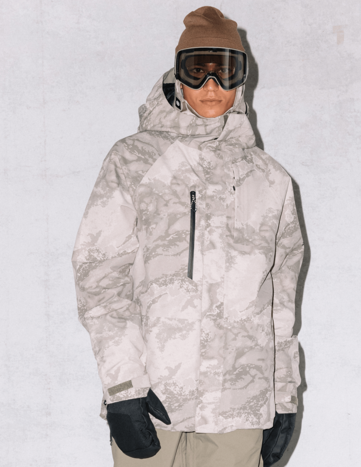 MENS GORE-TEX CORE SHELL JACKET - LIMESTONE HEMISPHERE PRINT