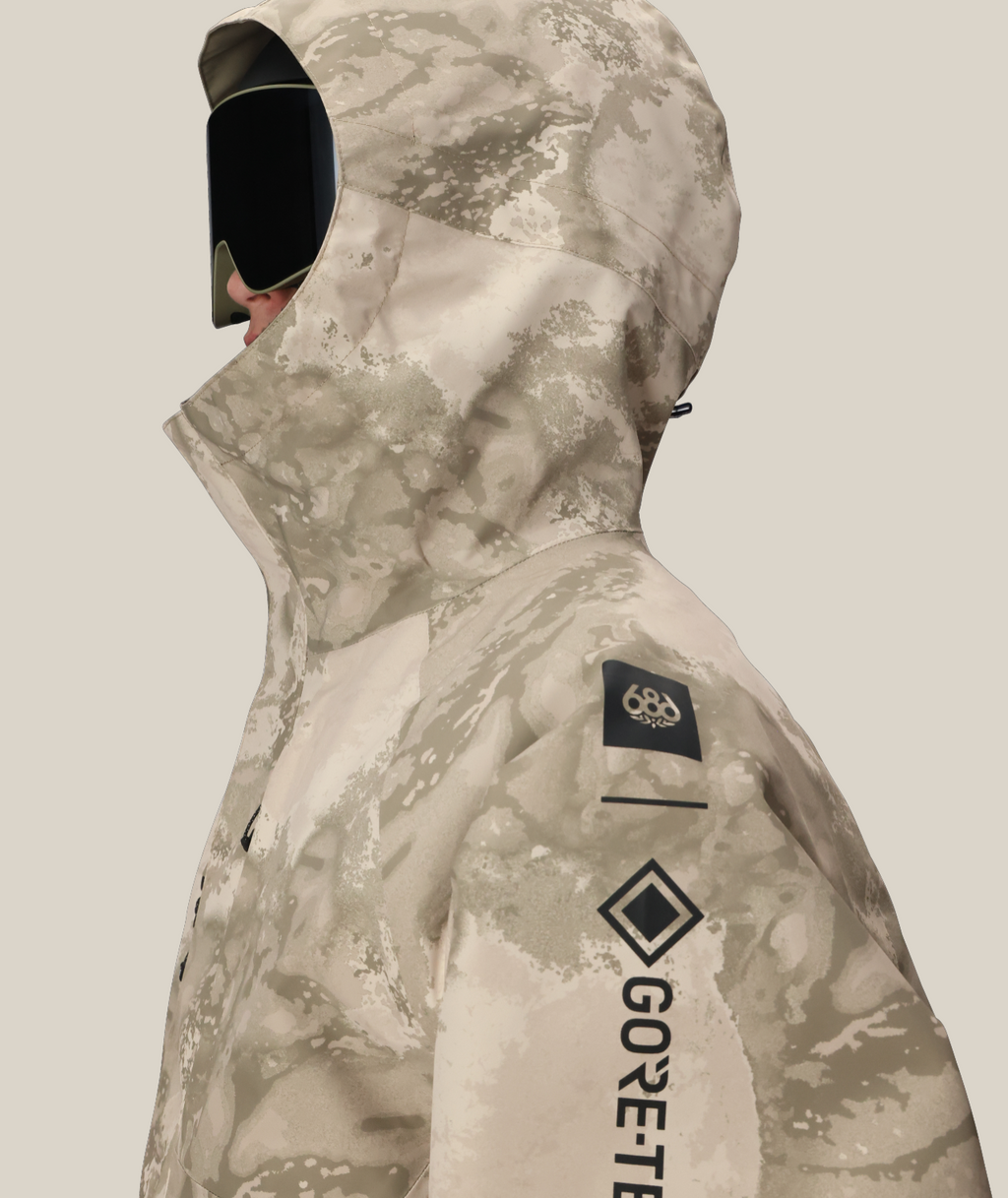 MENS GORE-TEX CORE SHELL JACKET - LIMESTONE HEMISPHERE PRINT
