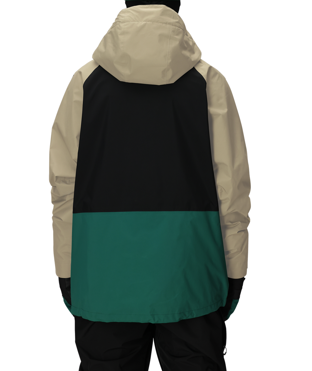 MENS GORE-TEX CORE SHELL JACKET - SAGE COLORBLOCK