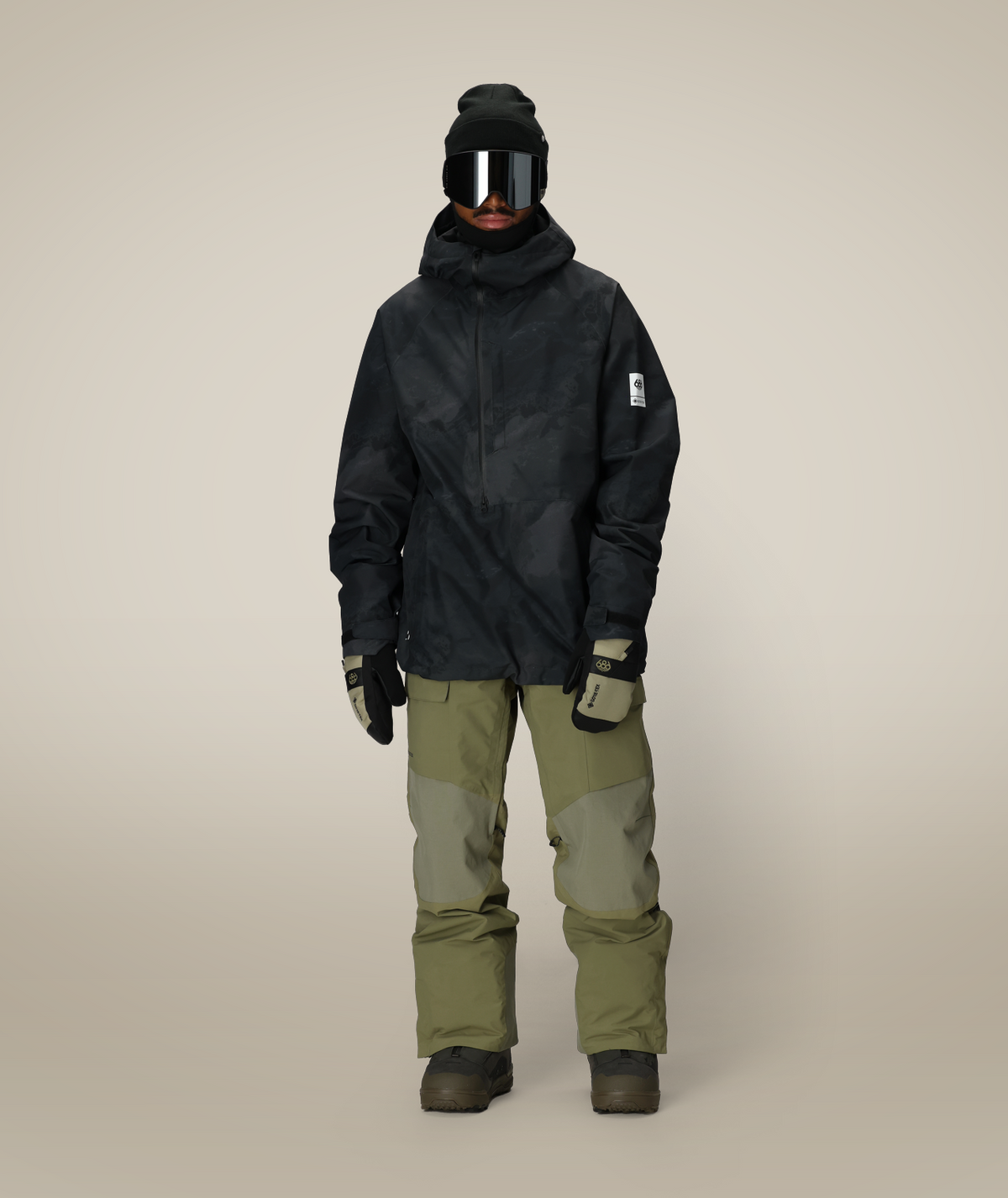 MENS GORE-TEX FRAGMENT SHELL ANORAK - BLACK HEMISPHERE