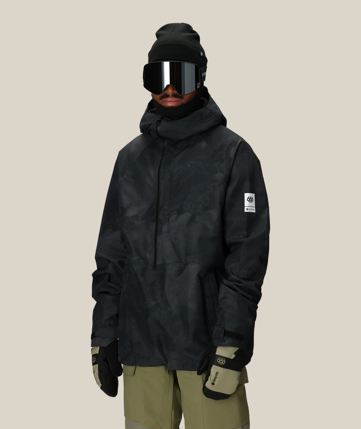 MENS GORE-TEX FRAGMENT SHELL ANORAK - BLACK HEMISPHERE