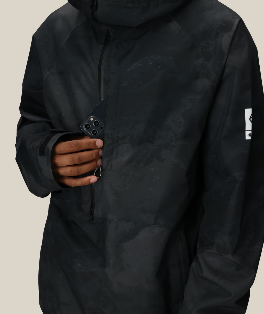 MENS GORE-TEX FRAGMENT SHELL ANORAK - BLACK HEMISPHERE