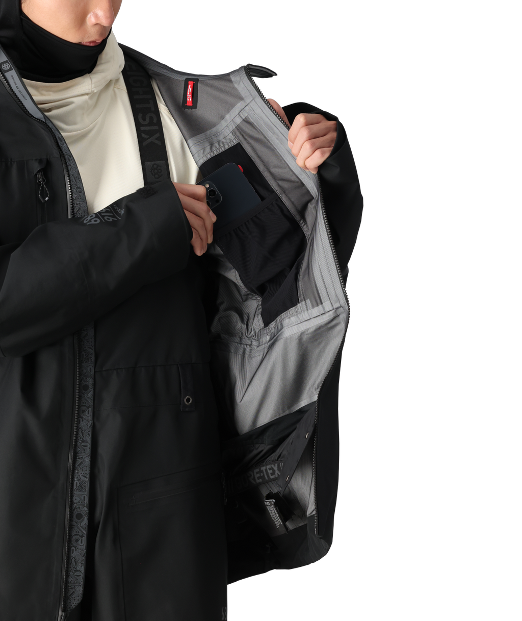 MENS GORE-TEX 3L ATV THERMAGRAPH® JACKET - BLACK
