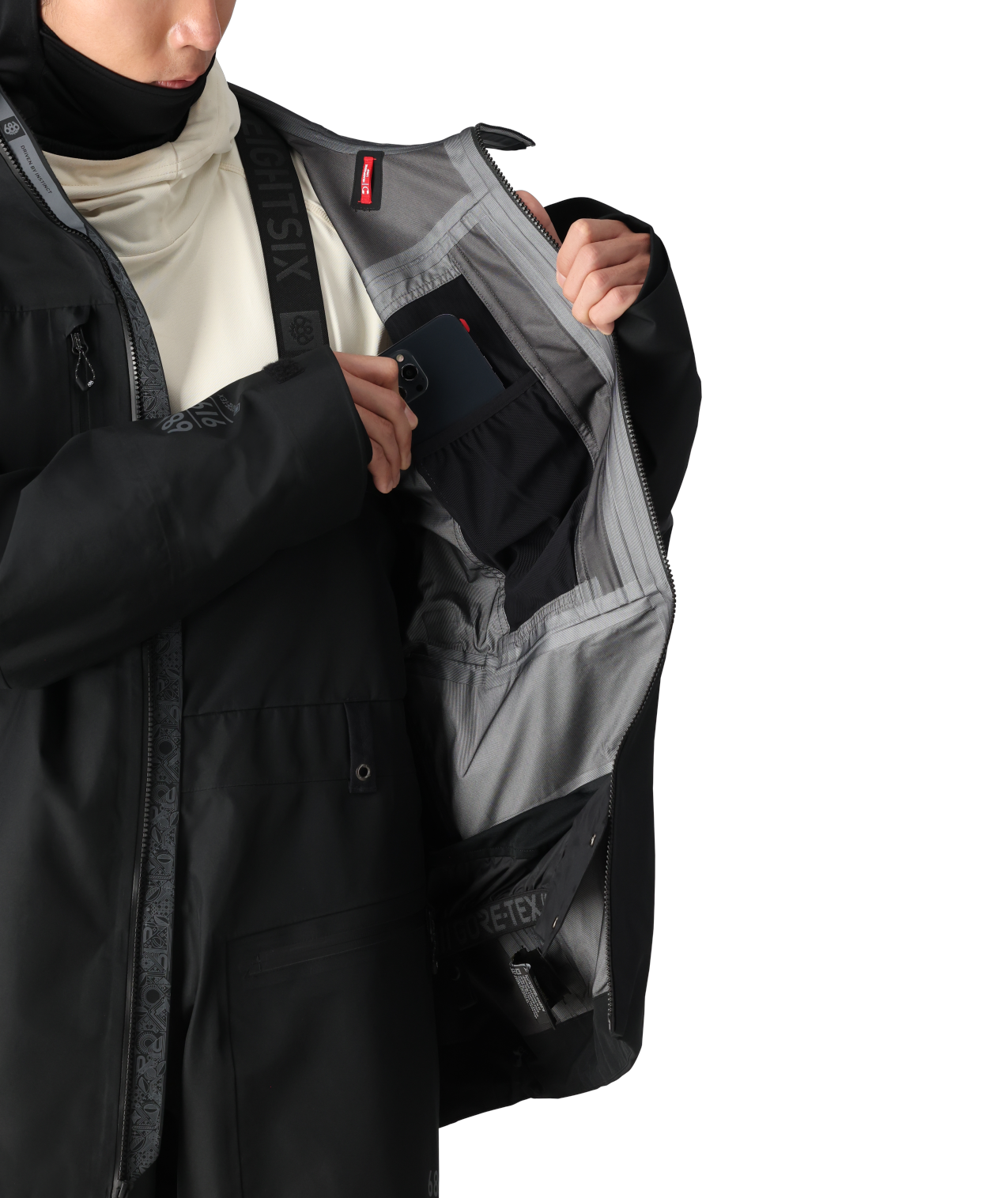 MENS GORE-TEX 3L ATV THERMAGRAPH® JACKET - BLACK