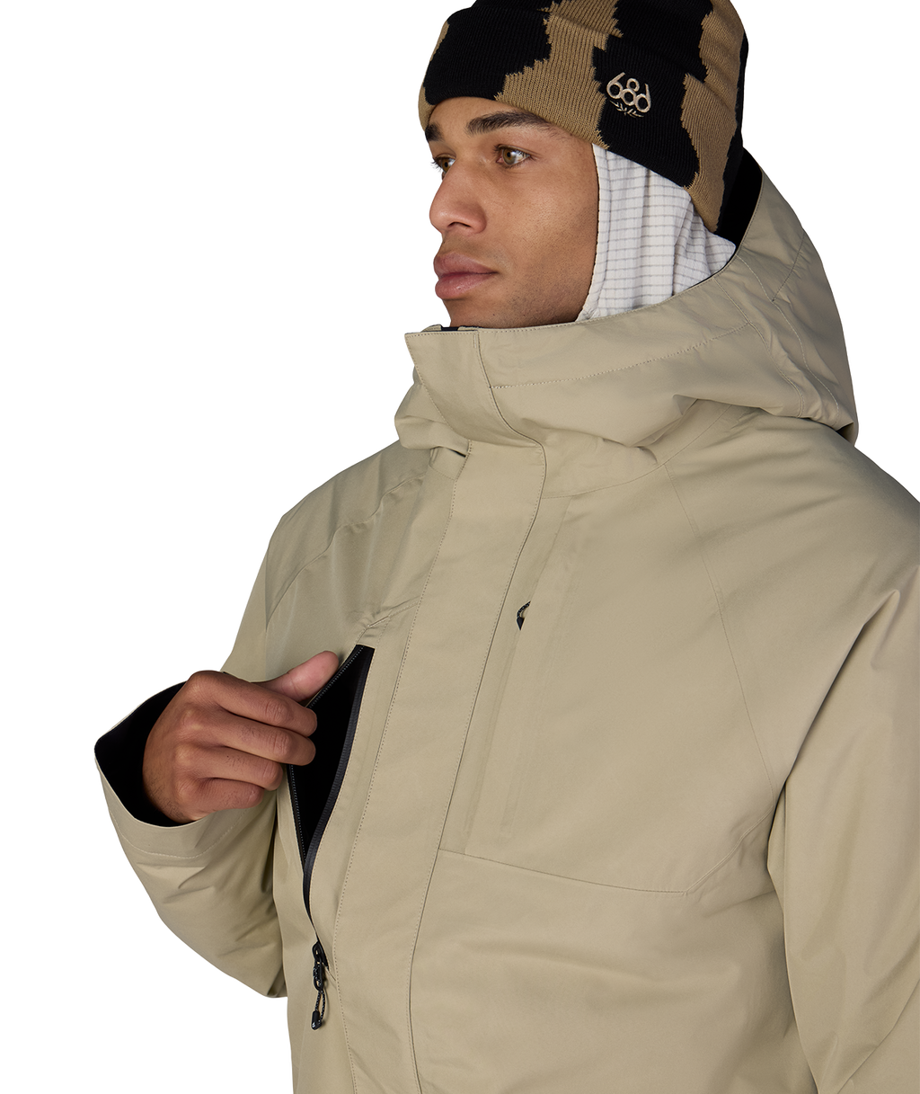 MENS GORE-TEX CORE INSULATED JACKET - KHAKI
