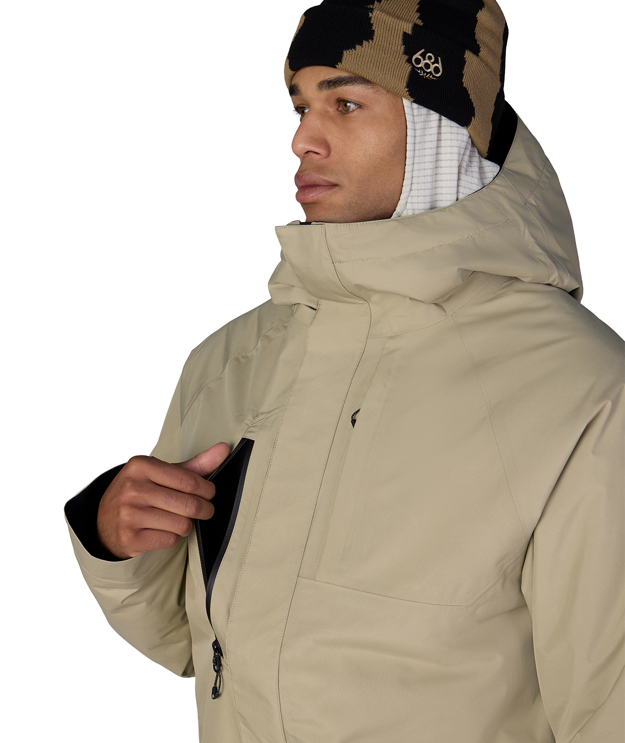 MENS GORE-TEX CORE INSULATED JACKET - KHAKI