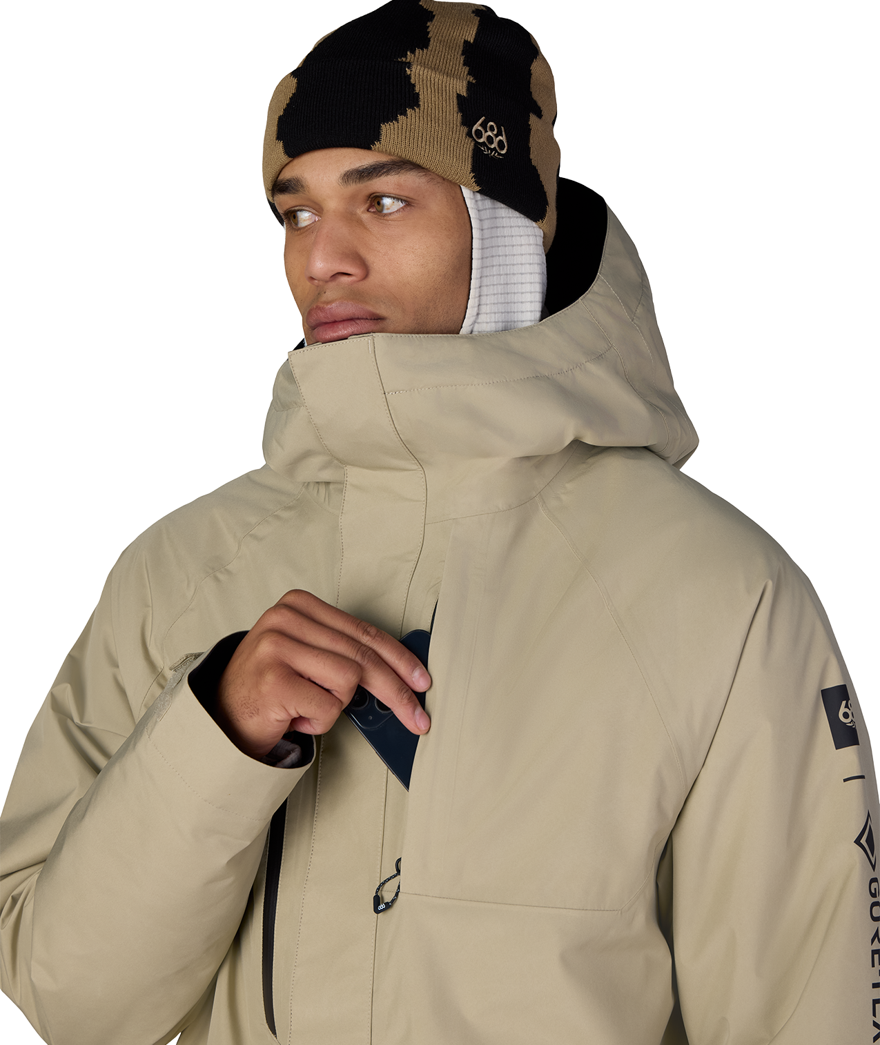 MENS GORE-TEX CORE INSULATED JACKET - KHAKI